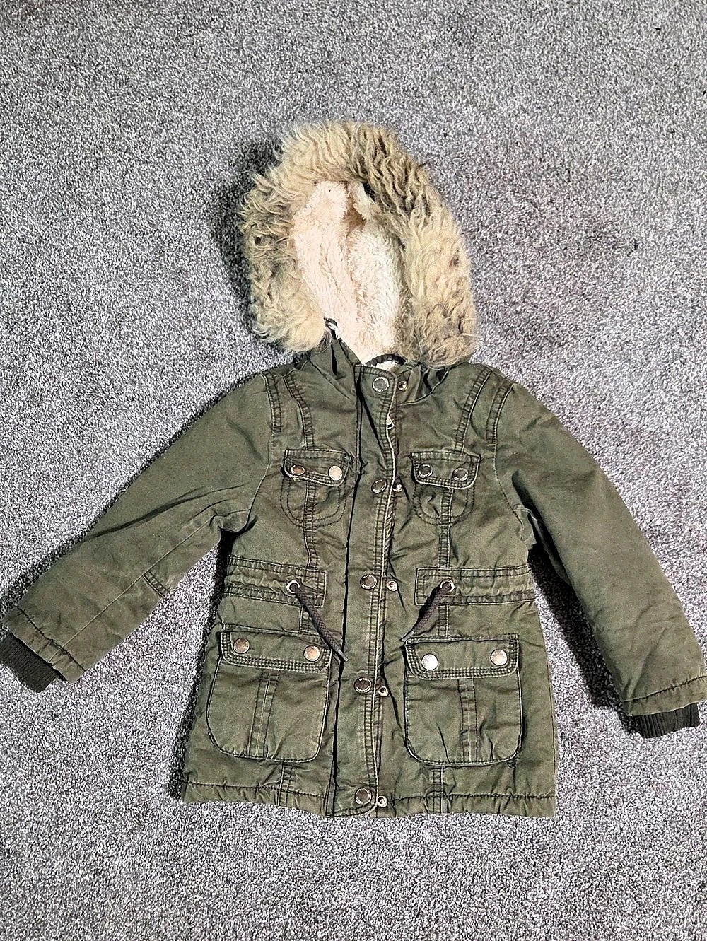 Urban Heritage The Cabin Parka Wanderlust Series Girls 3/4T Olive Parka